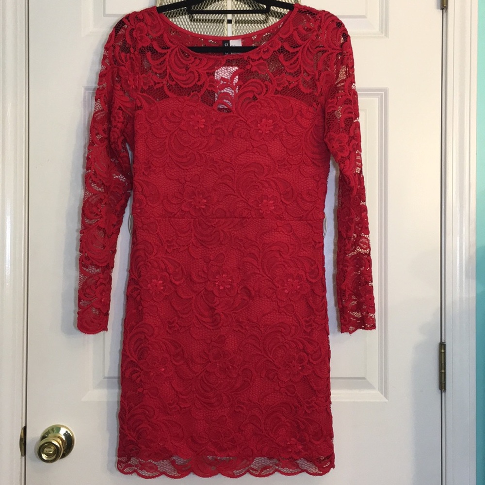 H&M Red Lace Dress